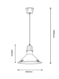 Hanglamp inside out waterdicht