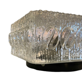 Vintage plafonnière kristalglas
