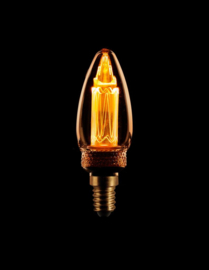 LED kaarslamp 2,3w goud led-kooldraad