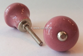 Knop "Paddestoel" roze