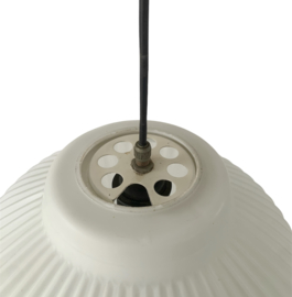 Hanglamp geplooid glas mat opaal