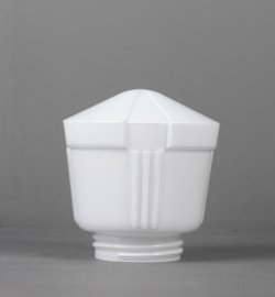 Schroefglas  Thabur Deco opaal maat M