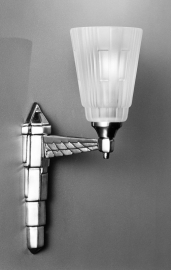 Wandlamp Aribo + Blois glas