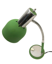 Bureaulamp groen/chroom