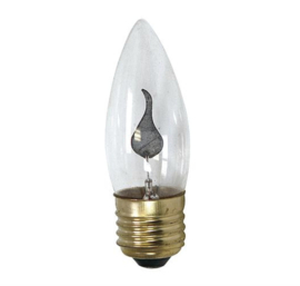 Kaarslamp neon flakker e27   3w