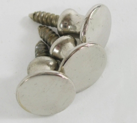 Knopje nikkel 1,5 cm
