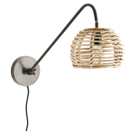 Bamboe wandlamp Madam Stoltz