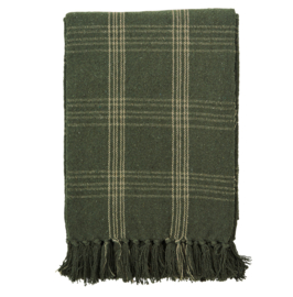 Plaid d.groene ruit Madam Stoltz 125 x 150