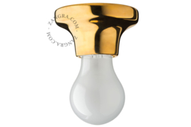 Plafondlamp porselein goud 18K