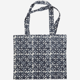 Shopper blauw/grijs L Madam Stoltz