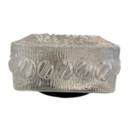 Vintage plafonnière kristalglas