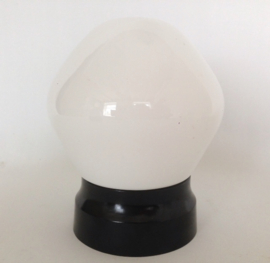 Vintage schroefglas opaal maat S