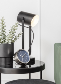 Alarm clock / wekker Minimal rvs-d.blauw