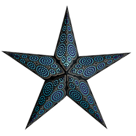 Kerstster Marrakesh black/turquoise