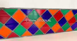 Glas in lood raam 112 x 23 cm