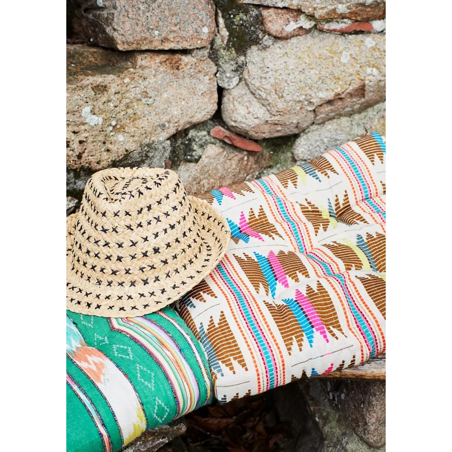 Hoed  van raffia Madam Stoltz