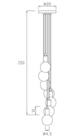 Hanglamp 7-lichts