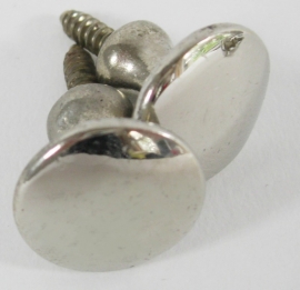 Knopje nikkel 2,2 cm.