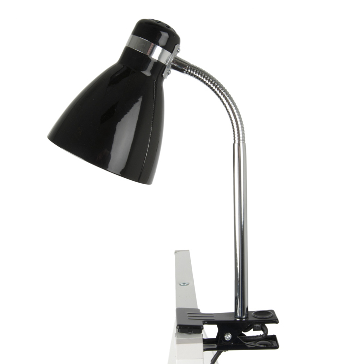 Cliplamp "Study" zwart