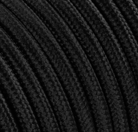 Textielsnoer zwart katoen