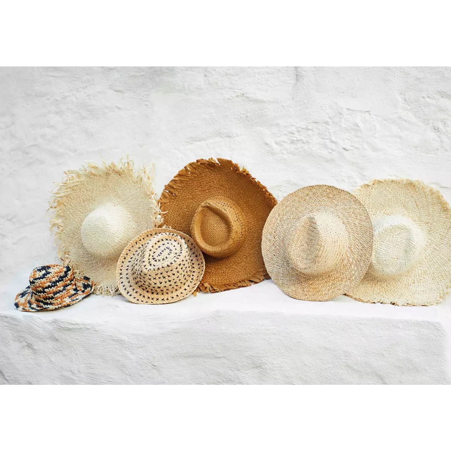 Hoed  van raffia Madam Stoltz