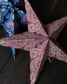 Kerstster Devi purper 60cm