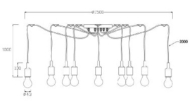 Hanglamp 10-lichts