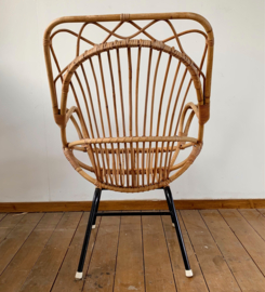 Vintage rotan fauteuil, zeldzaam model