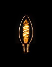 LED kaarslamp 2 w goud spiraal