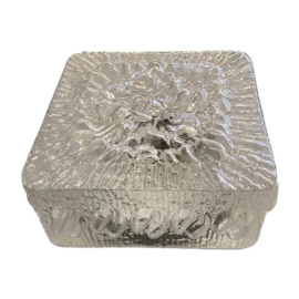 Vintage plafonnière kristalglas