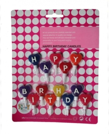 Kaarsenset Happy Birthday