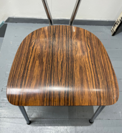 Formica stoel houtdessin