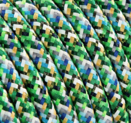 Textielsnoer confetti groen
