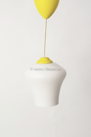Hanglampje geel-wit