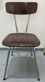 Formica stoel houtdessin (2x)