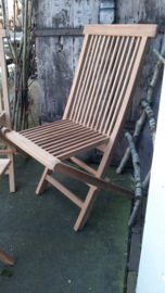 Teak buiten stoel