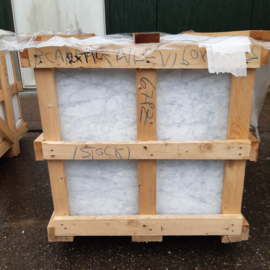 White Marble Bianco Carrara 600x600x15 mm honed