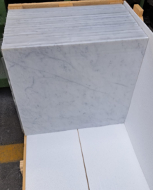 Vloertegel marmer Carrara Venato CD/C wit grijs 610x610x10 mm mat gezoet Prijs per m2