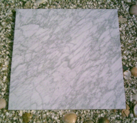 Vloertegel marmer Carrara Venato wit grijs 600x600x15 mm mat gezoet Prijs per m2