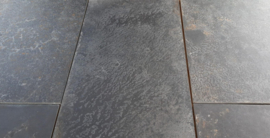 Vloertegel leisteen Brasil Black Slate Golden Glow zwart antracite 300x600x10 mm mat Prijs per m2