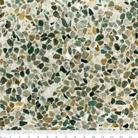 Ecostone Terrazzo  Verde & Multi Colore 400x400x15 mm mat gezoet