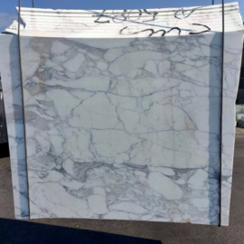 Vloertegel  marmer Carrara Arabescato Vagli 610x610x10 mm mat gezoet met strakke kanten Prijs per m2