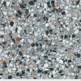 Ecostone Terrazzo  Grigio & Nero 400x400x15 mm mat gezoet