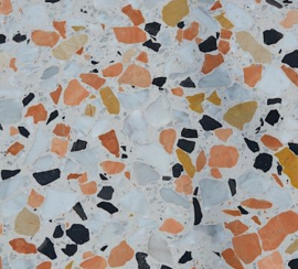 Ecostone Terrazzo  Gialli 600x600x20 mm mat gezoet