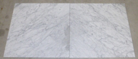 Vloertegel marmer Carrara Super wit C 600x600x15 mm mat gezoet met strakke kanten Prijs per m2