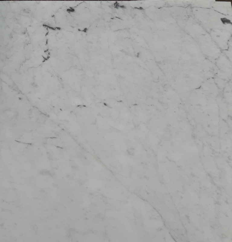 Vloertegel marmer Carrara Chiaro CD wit grijs 500x500x20 mm gezoet Prijs per m2