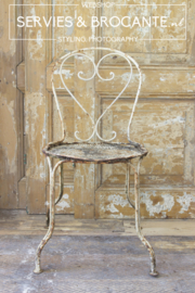 French iron chair