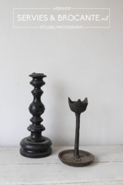 Antique candleholder iron