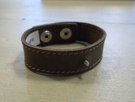 Echt leren armband voor glastops, bruin