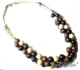 Knoopketting hout Naturel